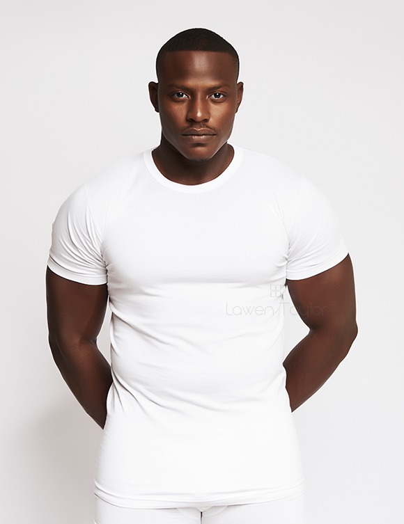 Wearslim® Men's Premium White Round Neck Sleeveless Slim Fit Ultra