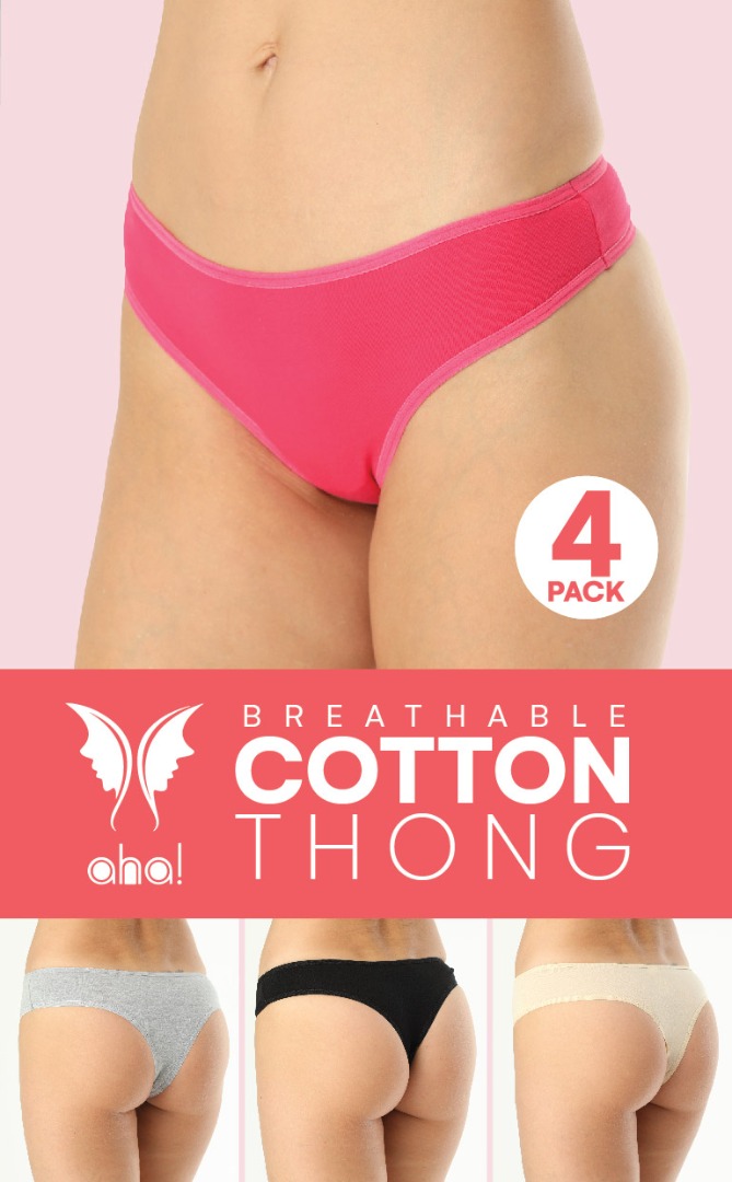 AHA 4_Piece Cotton Thong